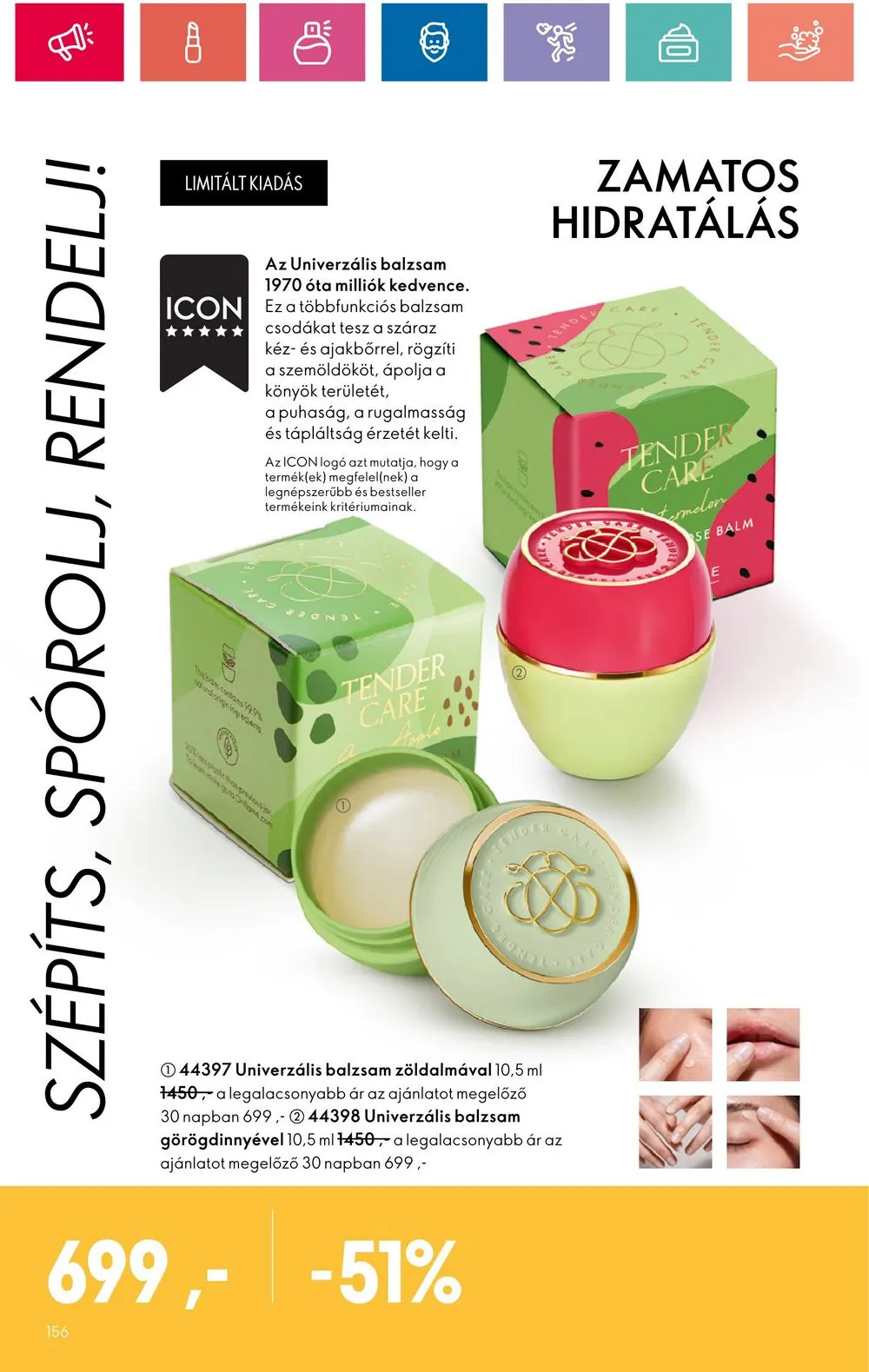 Oriflame akciós újság 07.30–08.19 – 156. oldal