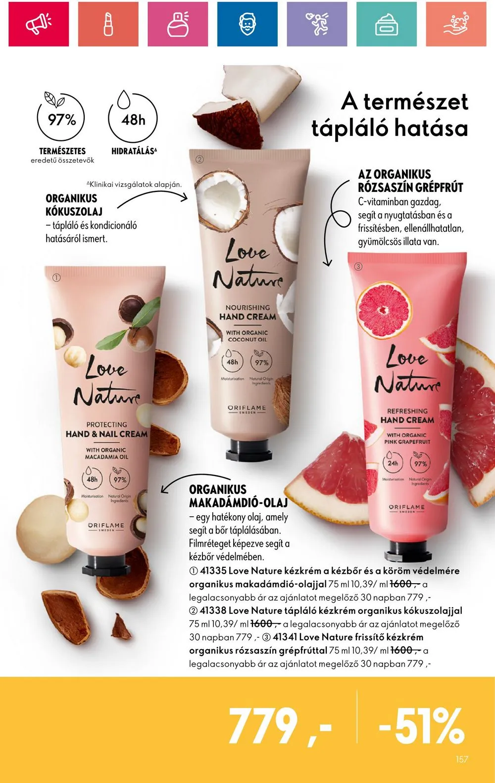 Oriflame akciós újság 07.30–08.19 – 157. oldal
