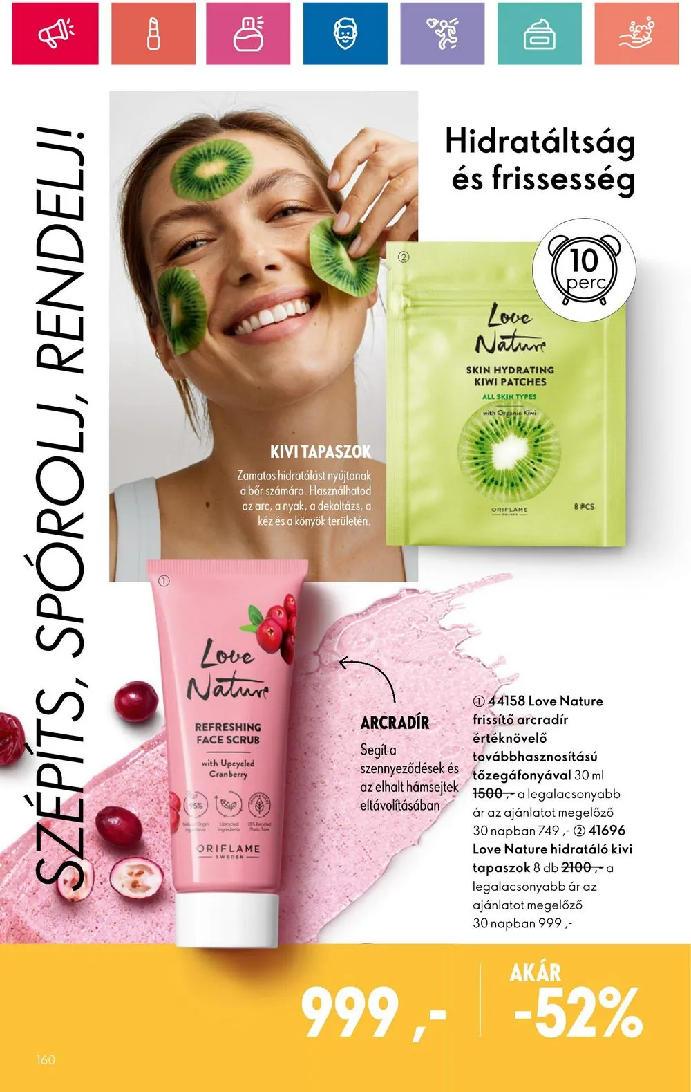 Oriflame akciós újság 07.30–08.19 – 160. oldal