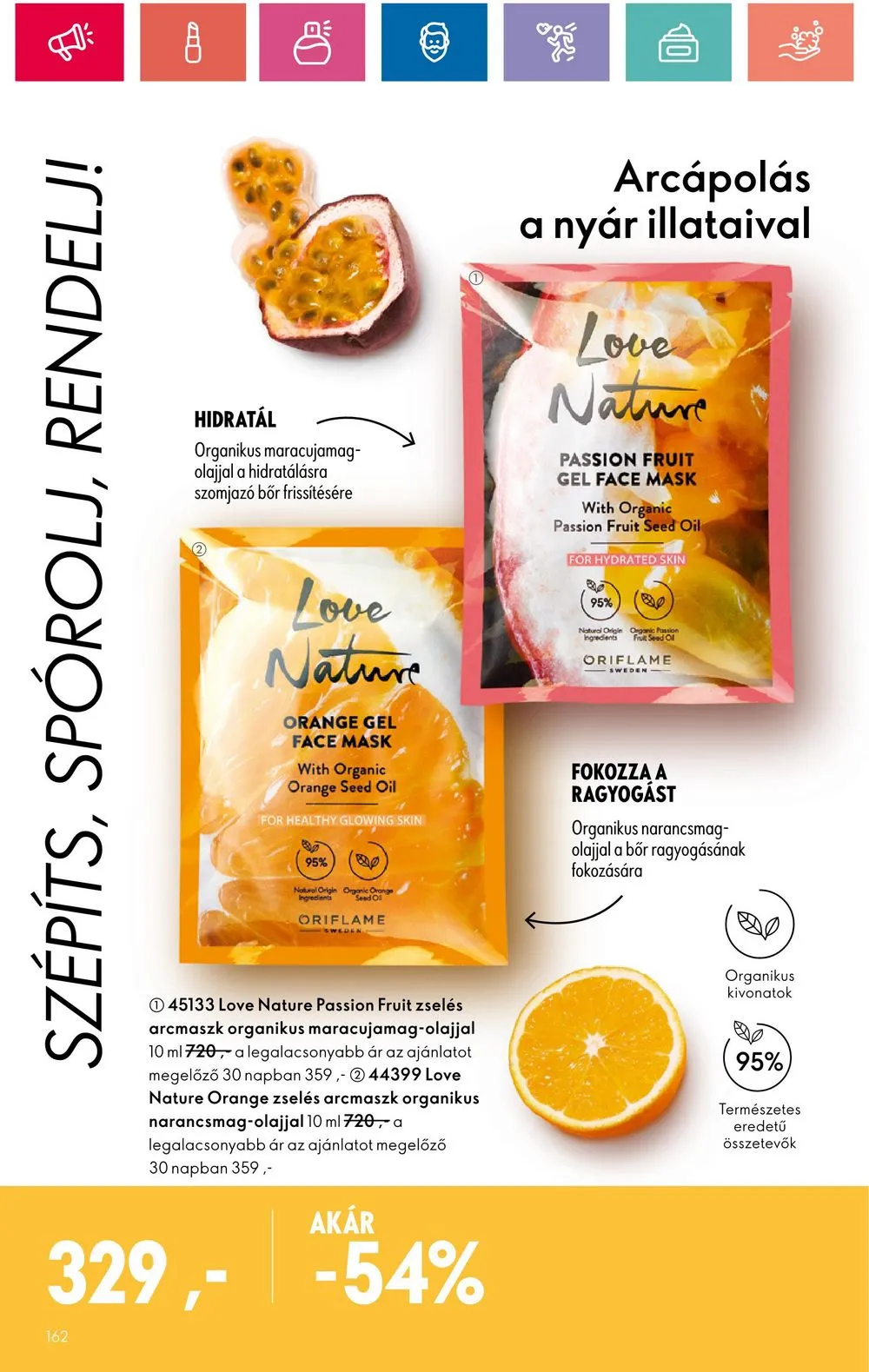 Oriflame akciós újság 07.30–08.19 – 162. oldal