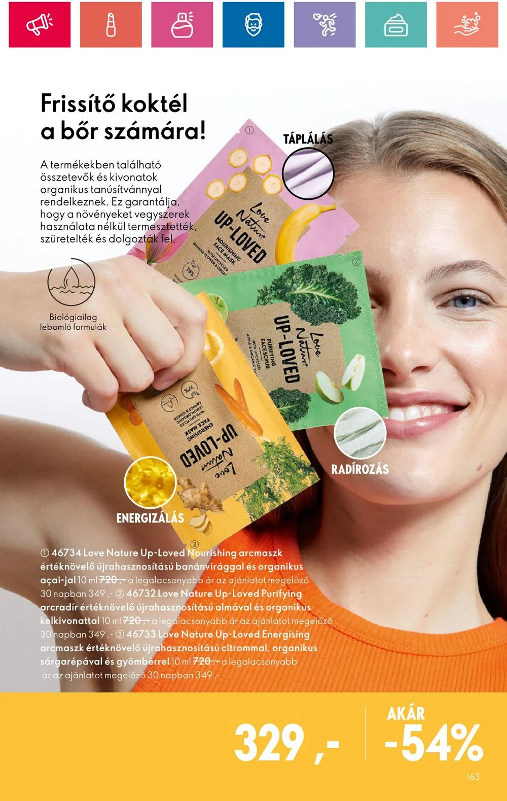 Oriflame akciós újság 07.30–08.19 – 163. oldal