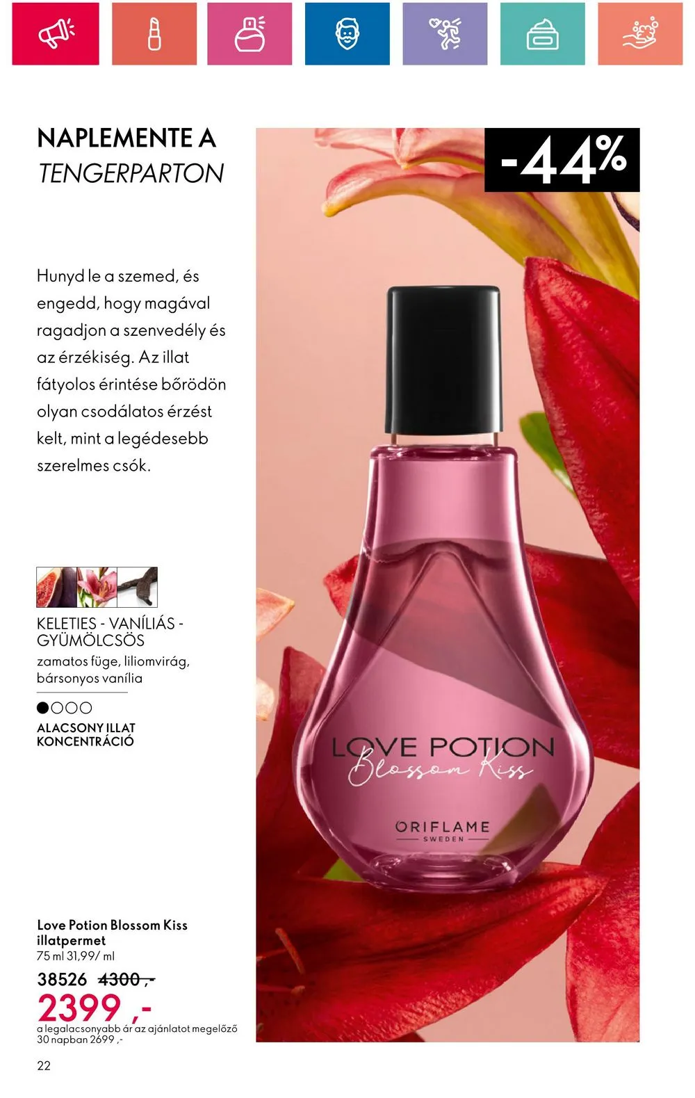 Oriflame akciós újság 07.30–08.19 – 22. oldal