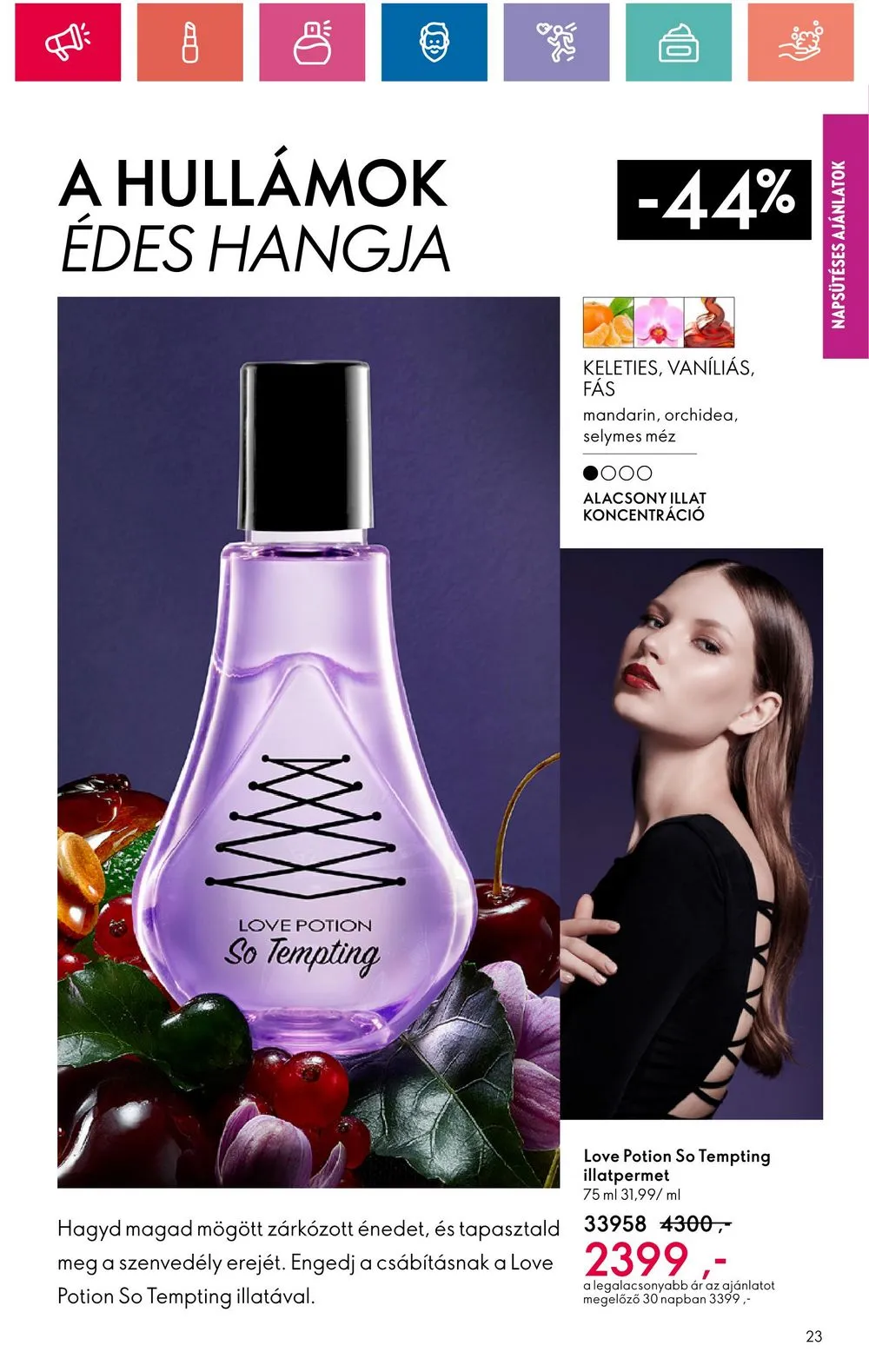Oriflame akciós újság 07.30–08.19 – 23. oldal