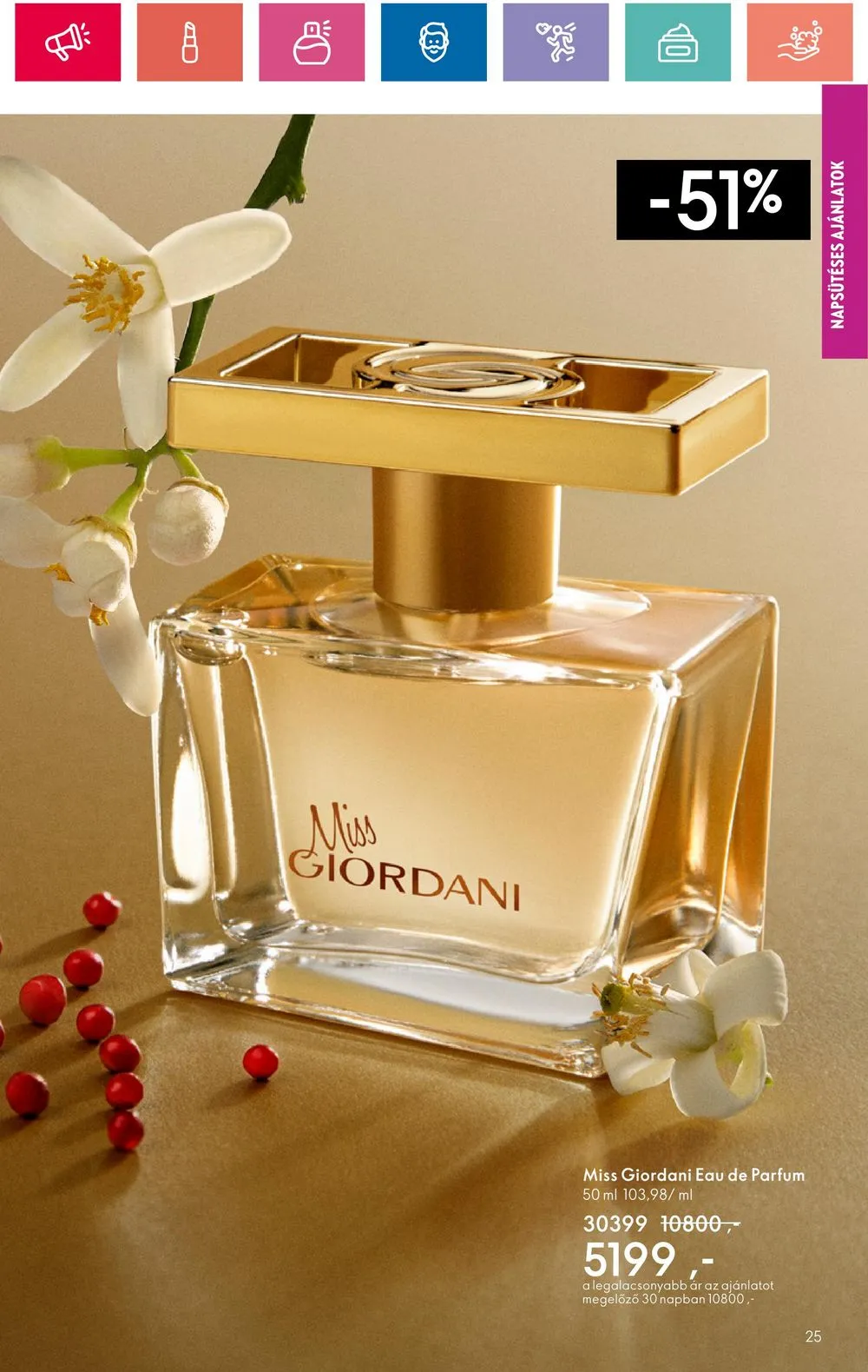 Oriflame akciós újság 07.30–08.19 – 25. oldal