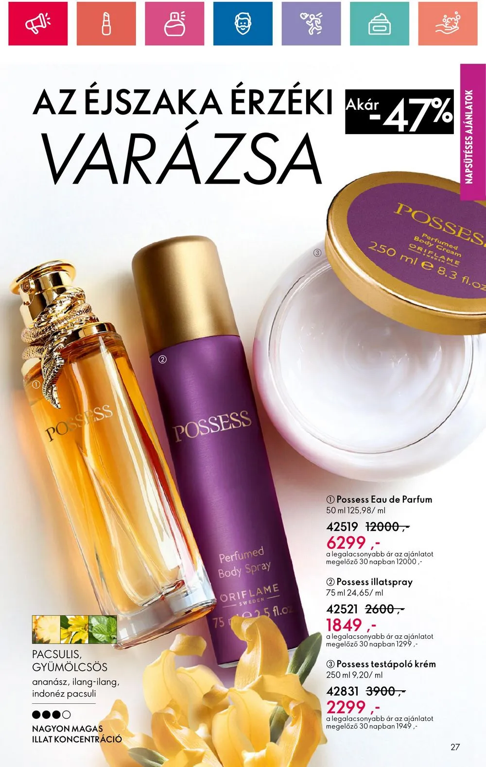 Oriflame akciós újság 07.30–08.19 – 27. oldal