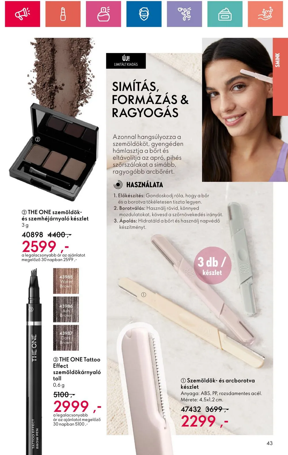 Oriflame akciós újság 07.30–08.19 – 43. oldal