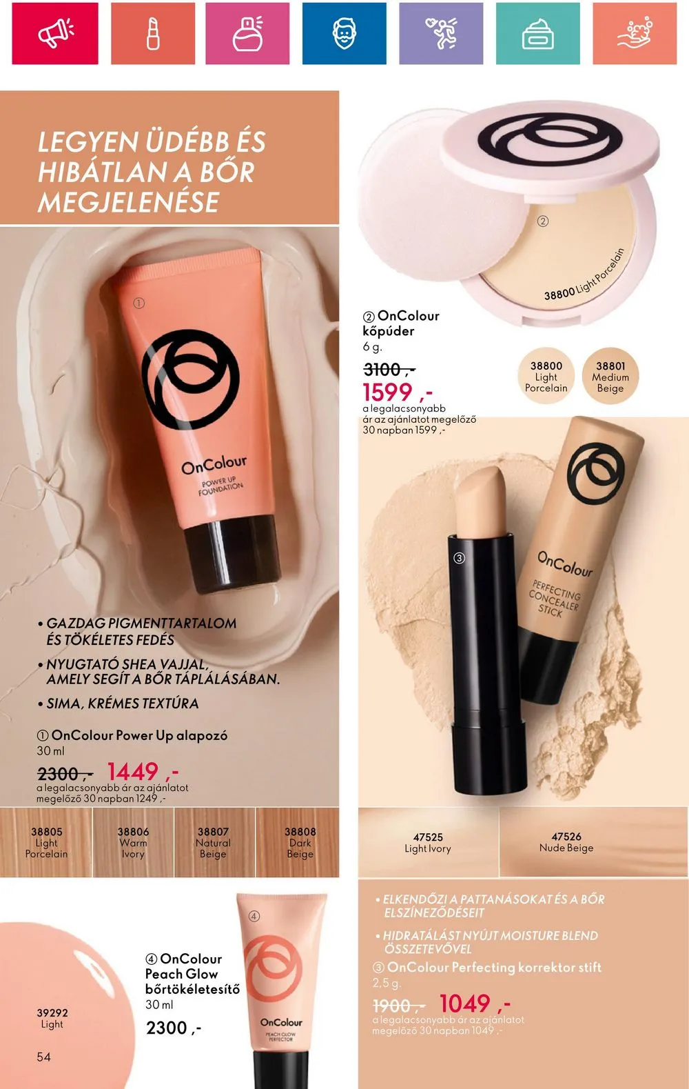Oriflame akciós újság 07.30–08.19 – 54. oldal