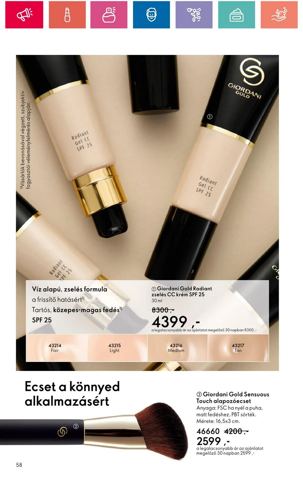 Oriflame akciós újság 07.30–08.19 – 58. oldal