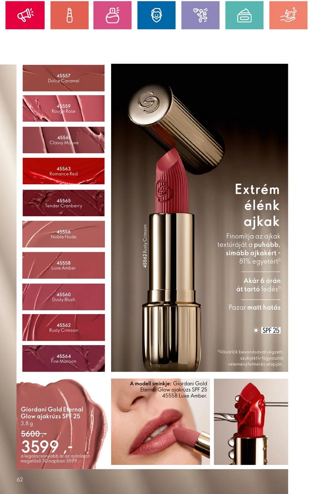 Oriflame akciós újság 07.30–08.19 – 62. oldal