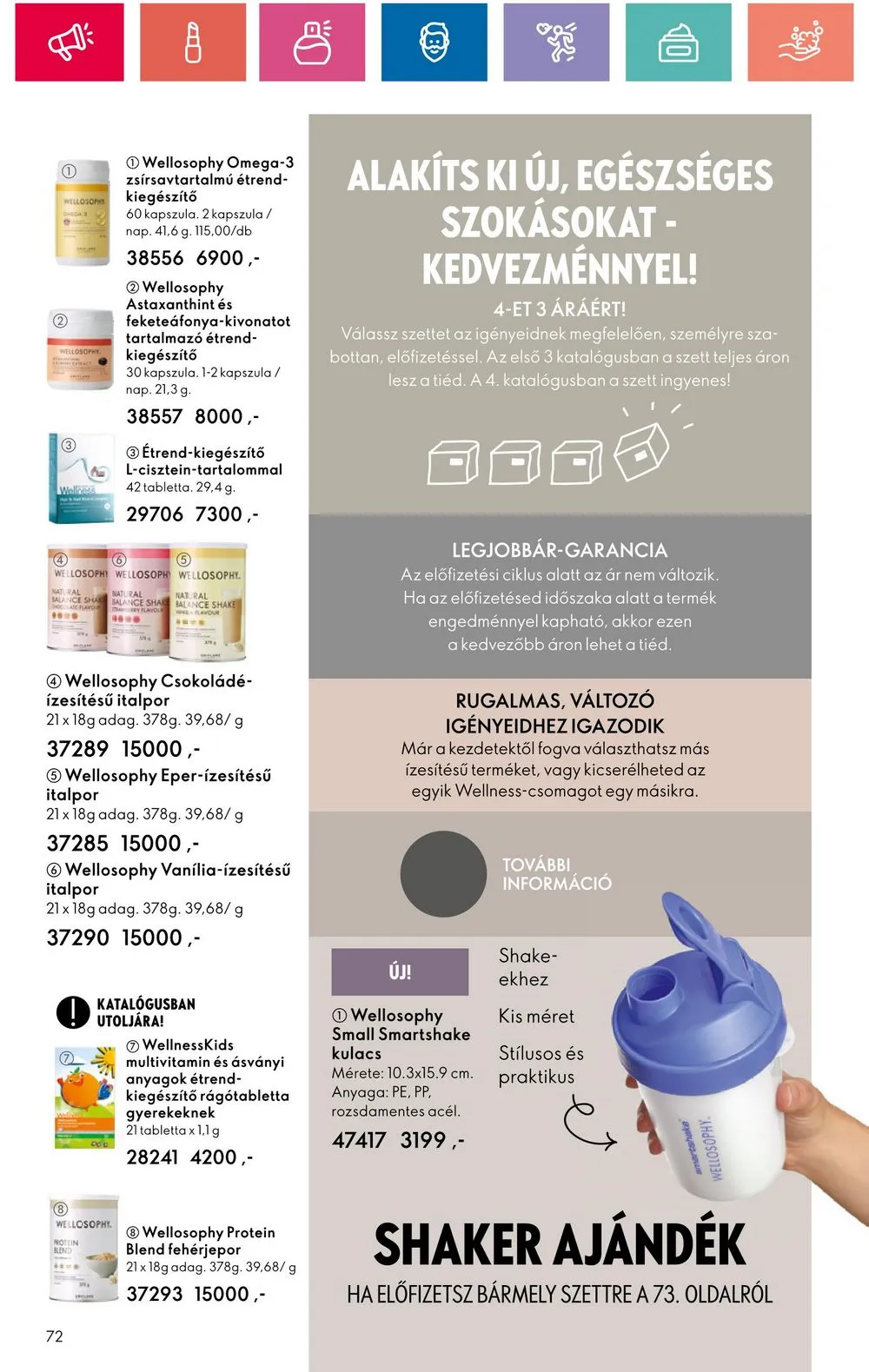 Oriflame akciós újság 07.30–08.19 – 72. oldal
