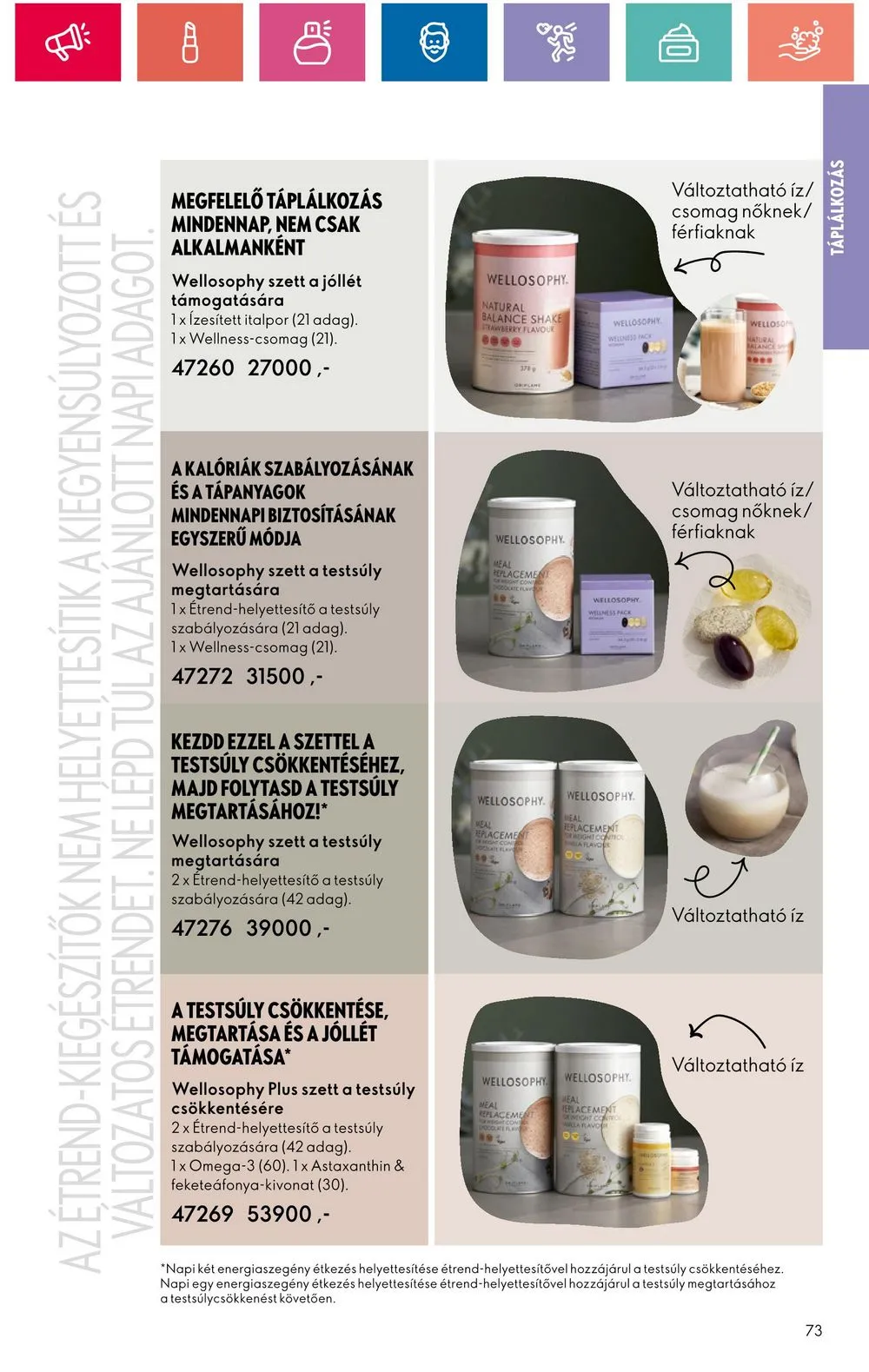 Oriflame akciós újság 07.30–08.19 – 73. oldal