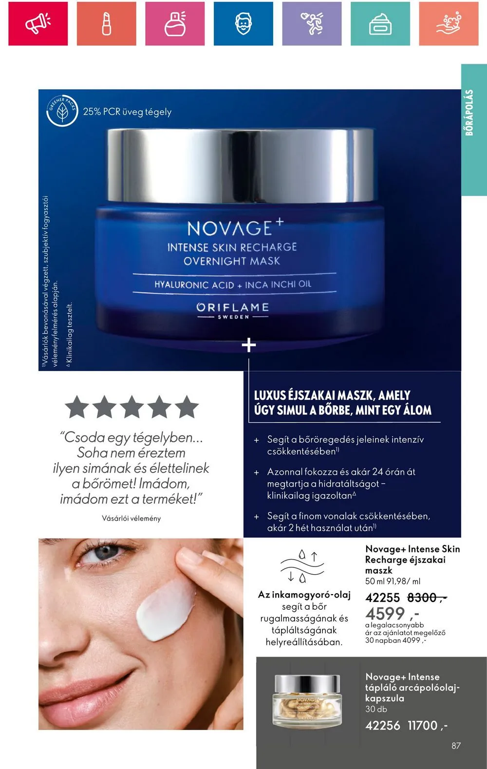 Oriflame akciós újság 07.30–08.19 – 87. oldal