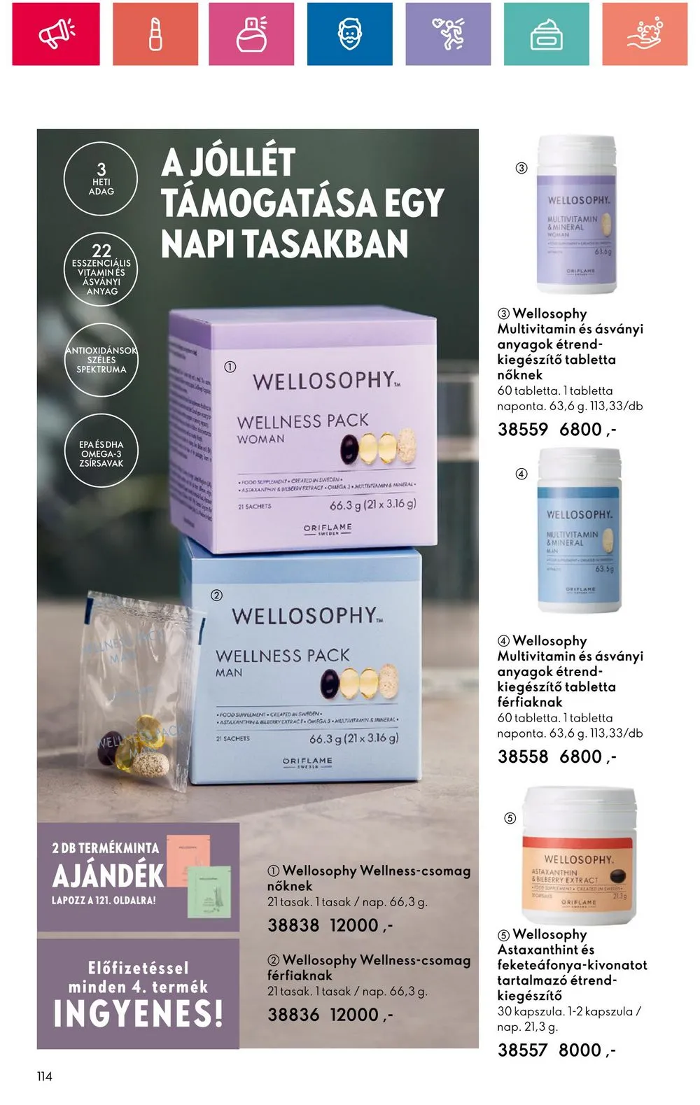 Oriflame akciós újság 08.20–09.09 – 114. oldal