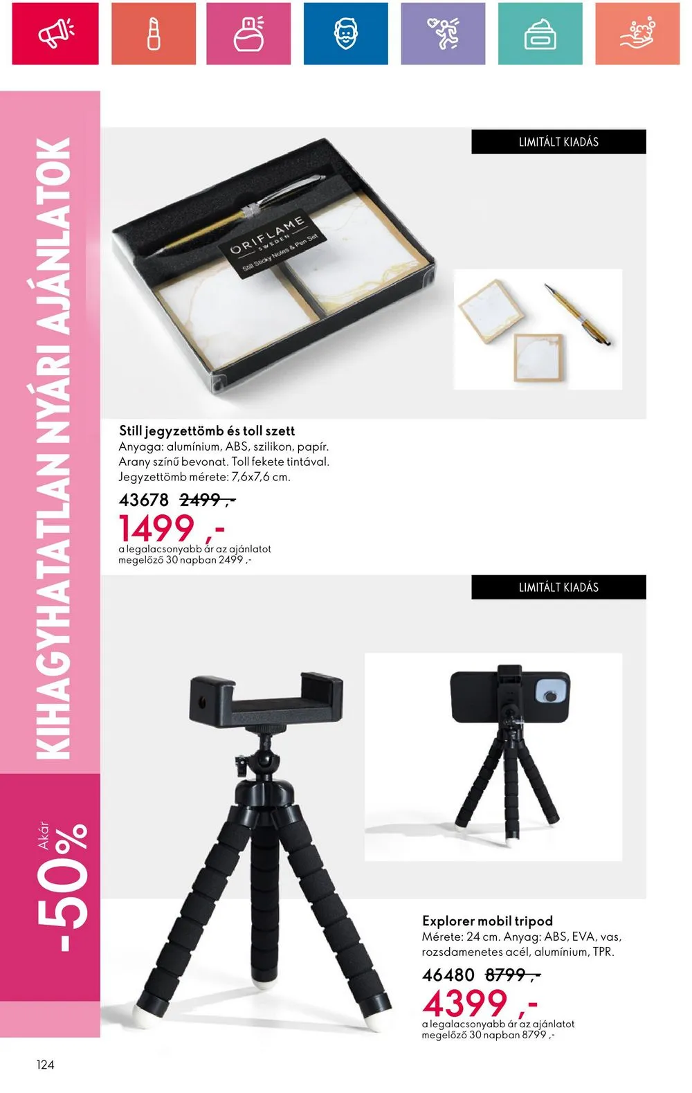 Oriflame akciós újság 08.20–09.09 – 124. oldal