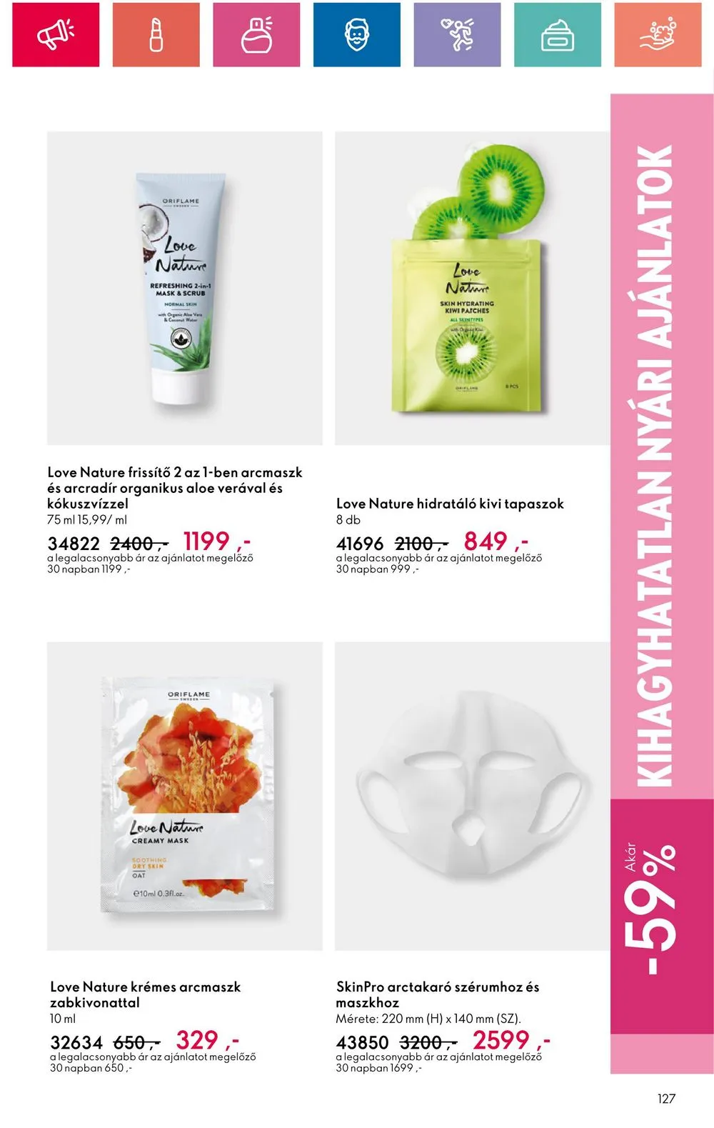 Oriflame akciós újság 08.20–09.09 – 127. oldal