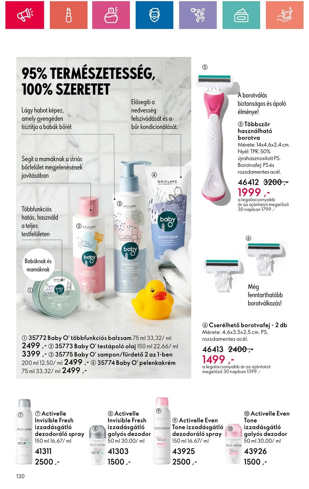 Oriflame akciós újság 08.20–09.09 – 130. oldal