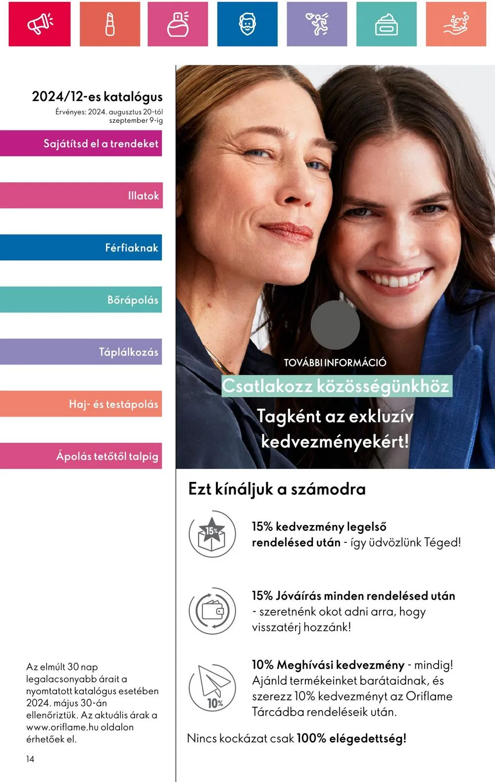 Oriflame akciós újság 08.20–09.09 – 14. oldal
