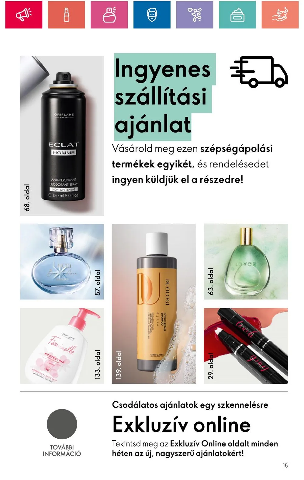 Oriflame akciós újság 08.20–09.09 – 15. oldal