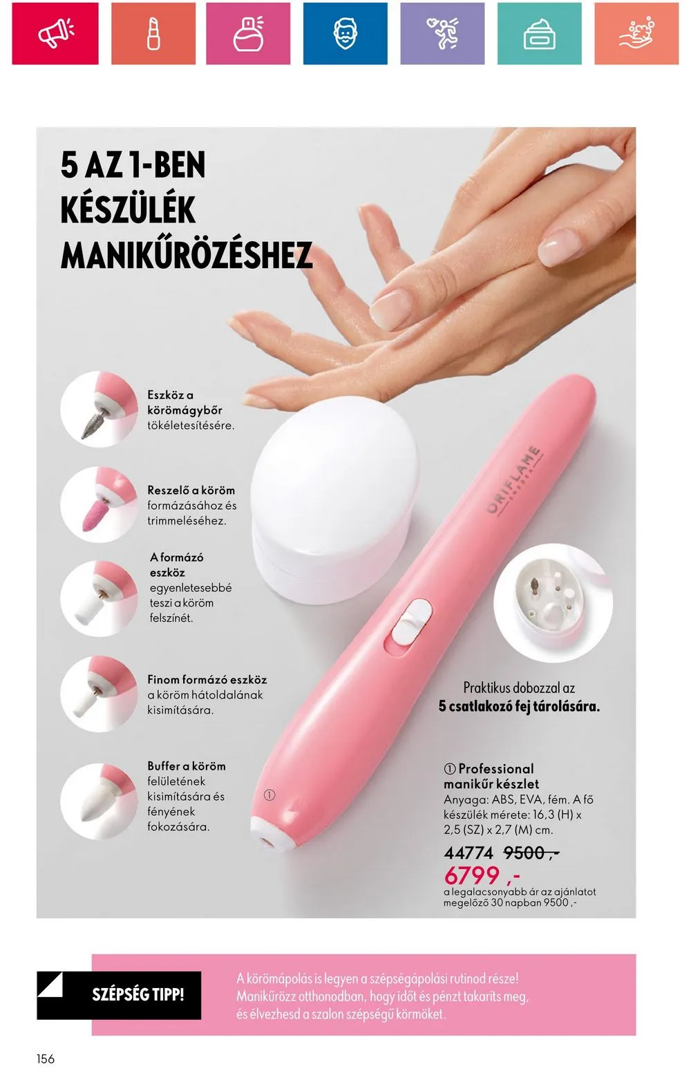 Oriflame akciós újság 08.20–09.09 – 156. oldal