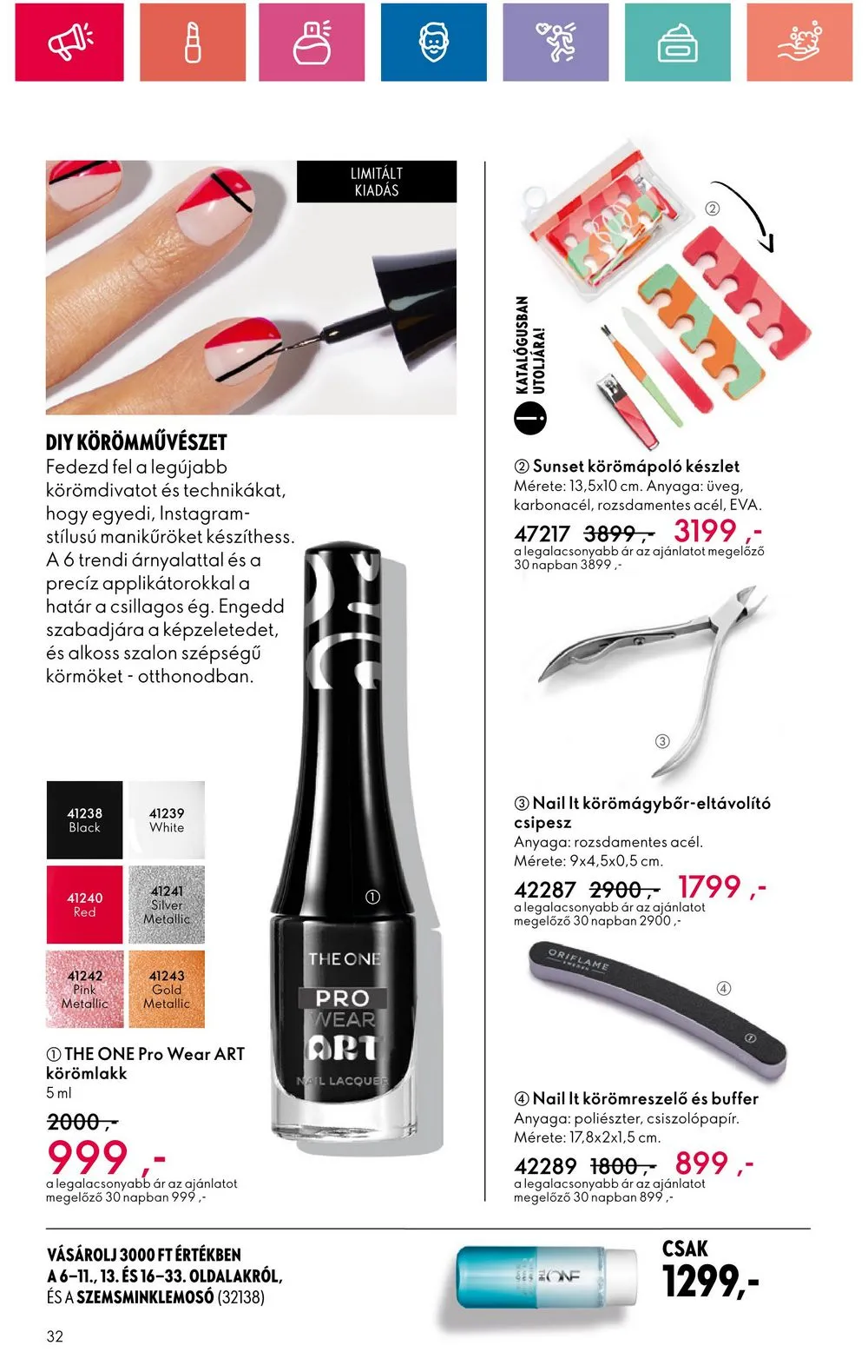 Oriflame akciós újság 08.20–09.09 – 32. oldal