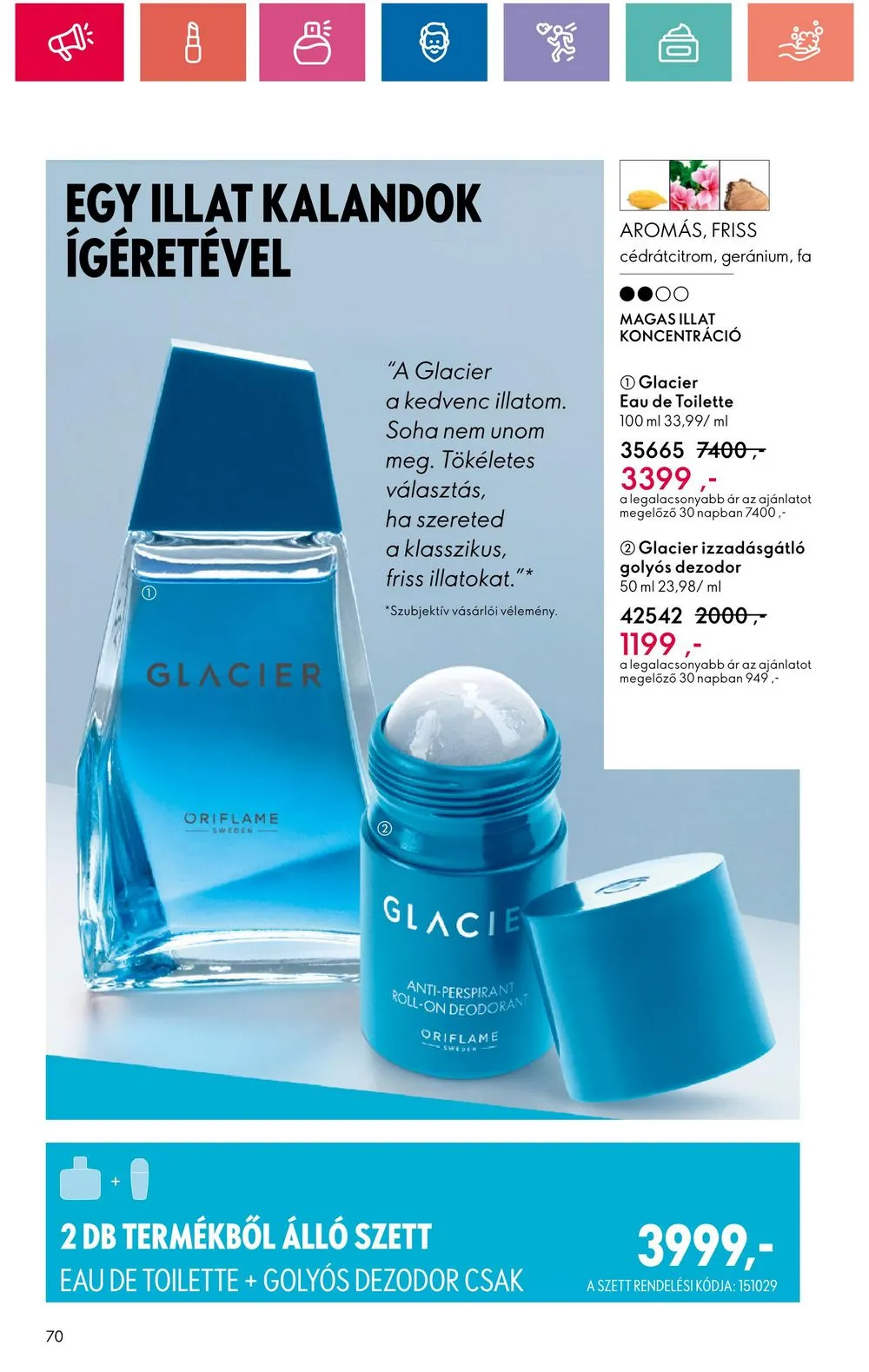 Oriflame akciós újság 08.20–09.09 – 70. oldal