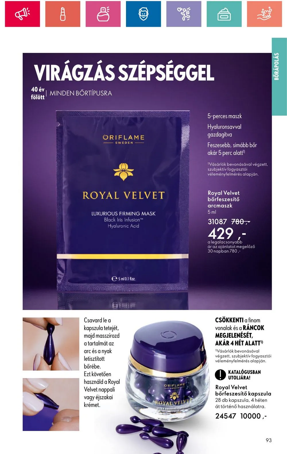 Oriflame akciós újság 08.20–09.09 – 93. oldal