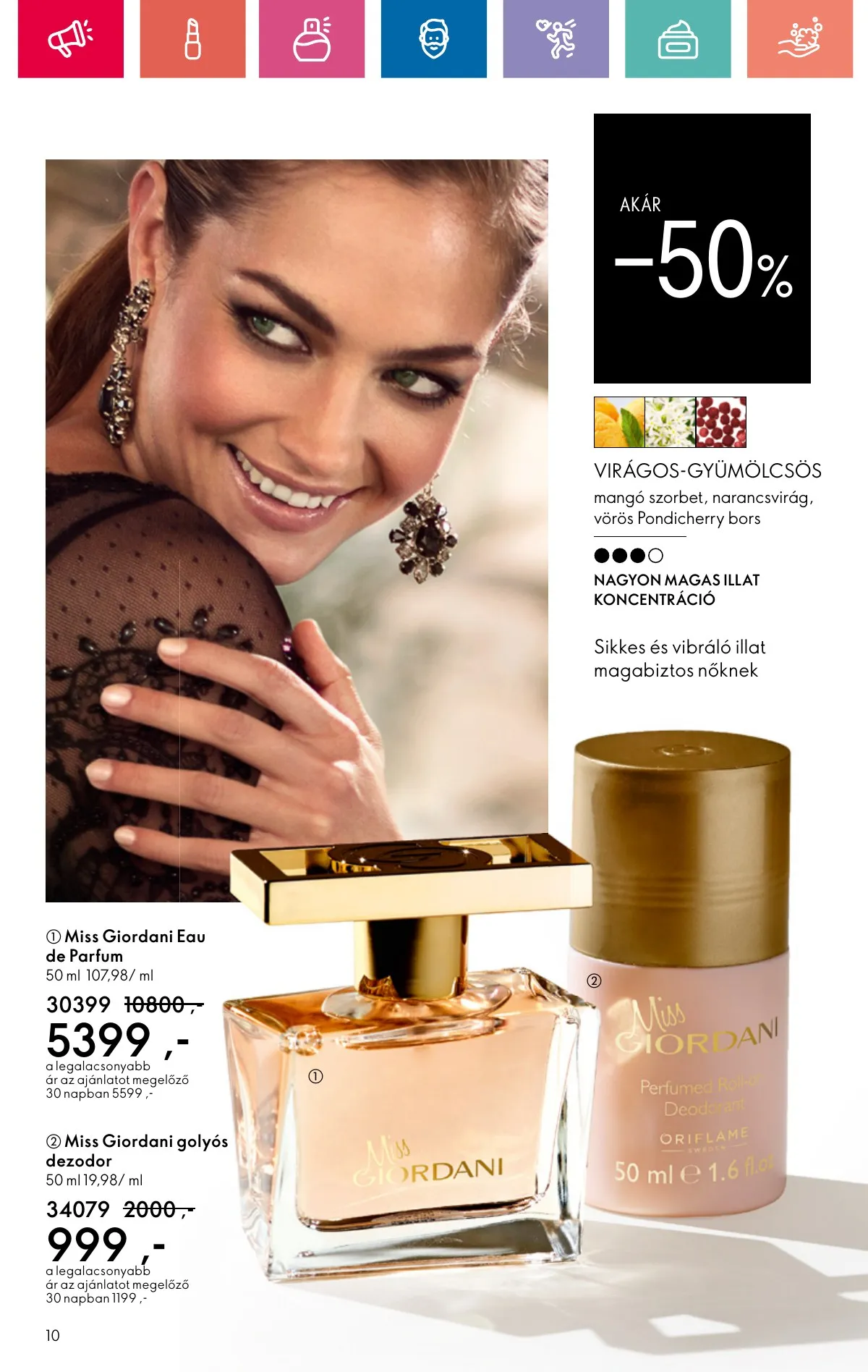 Oriflame akciós újság 10.20–11.09 – 10. oldal