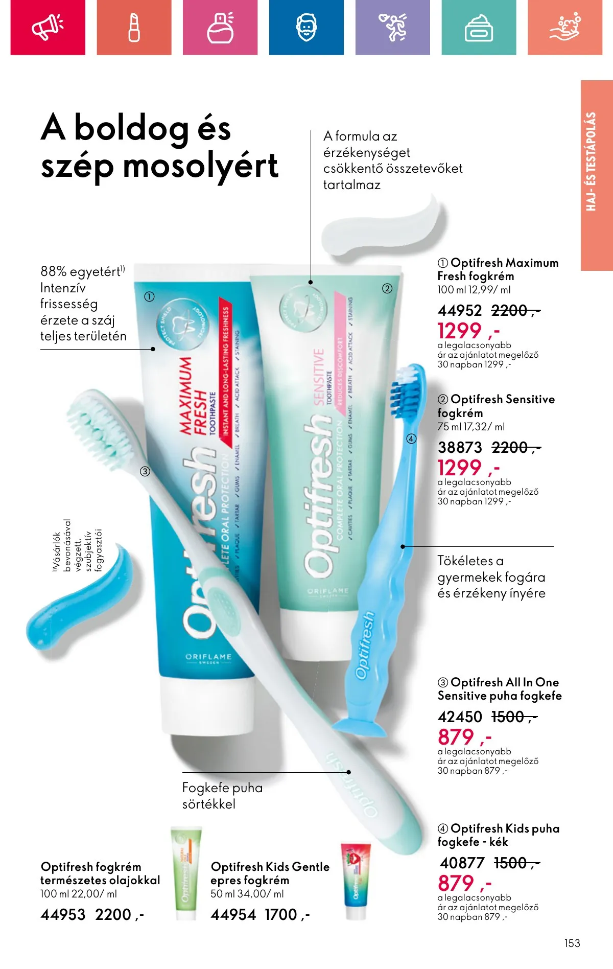 Oriflame akciós újság 10.20–11.09 – 153. oldal