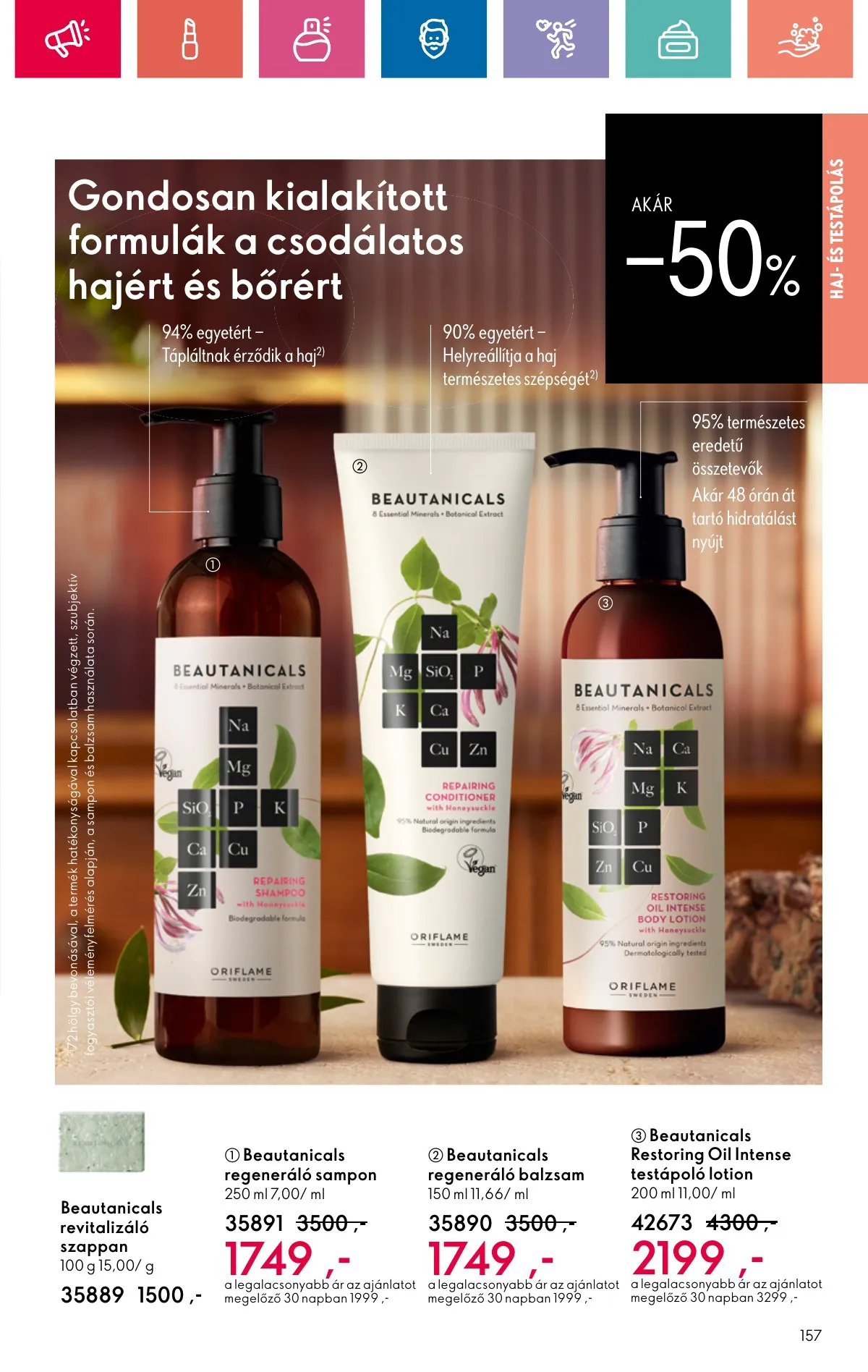 Oriflame akciós újság 10.20–11.09 – 157. oldal