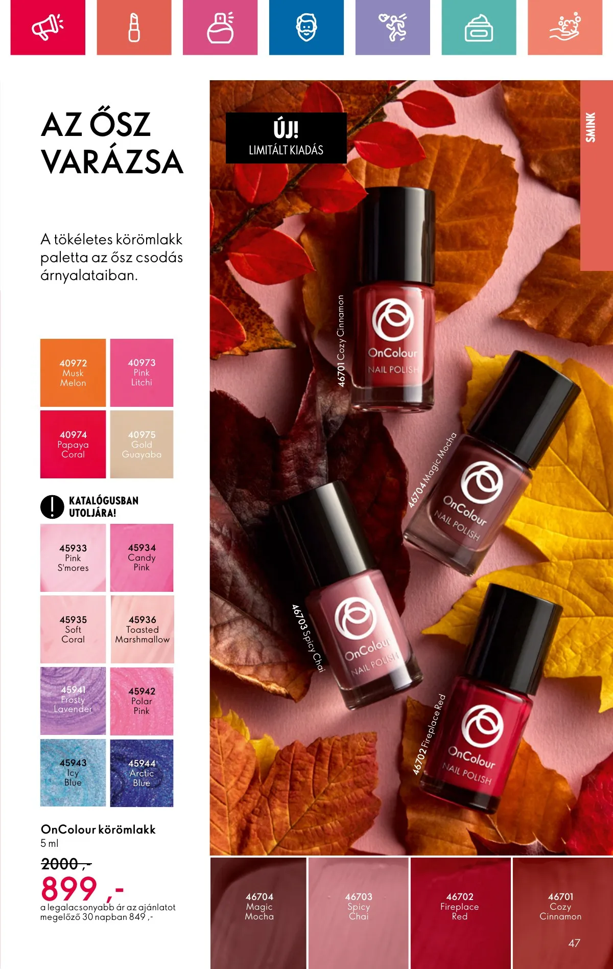 Oriflame akciós újság 10.20–11.09 – 47. oldal