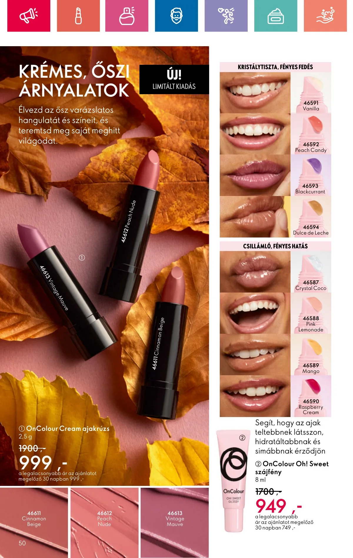 Oriflame akciós újság 10.20–11.09 – 50. oldal