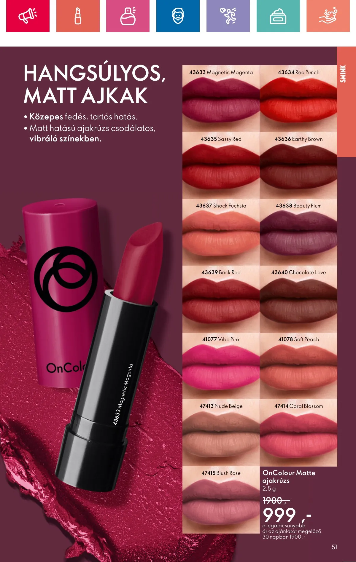 Oriflame akciós újság 10.20–11.09 – 51. oldal