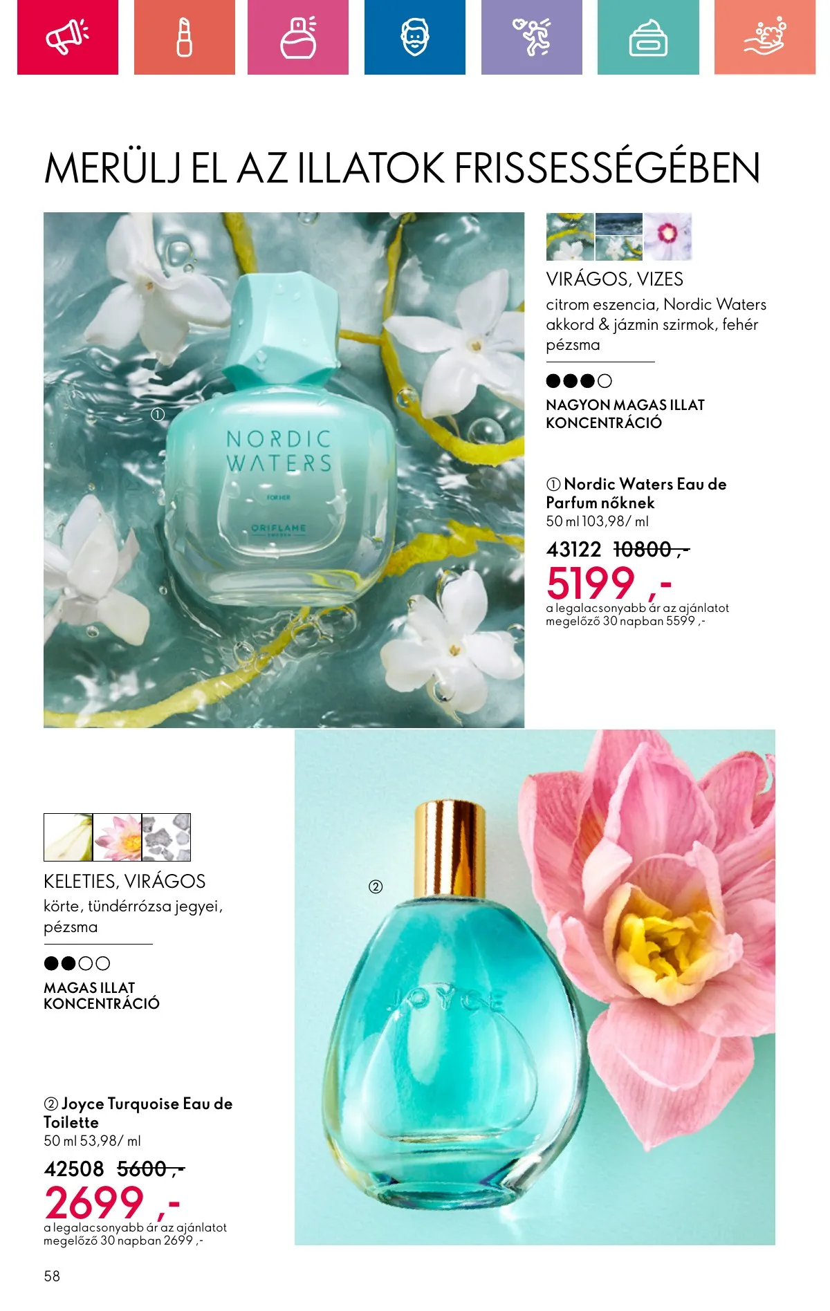 Oriflame akciós újság 10.20–11.09 – 58. oldal