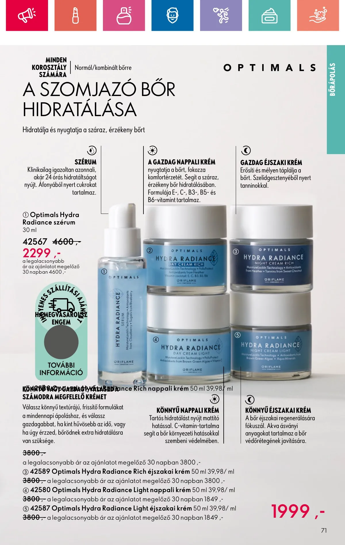 Oriflame akciós újság 10.20–11.09 – 71. oldal