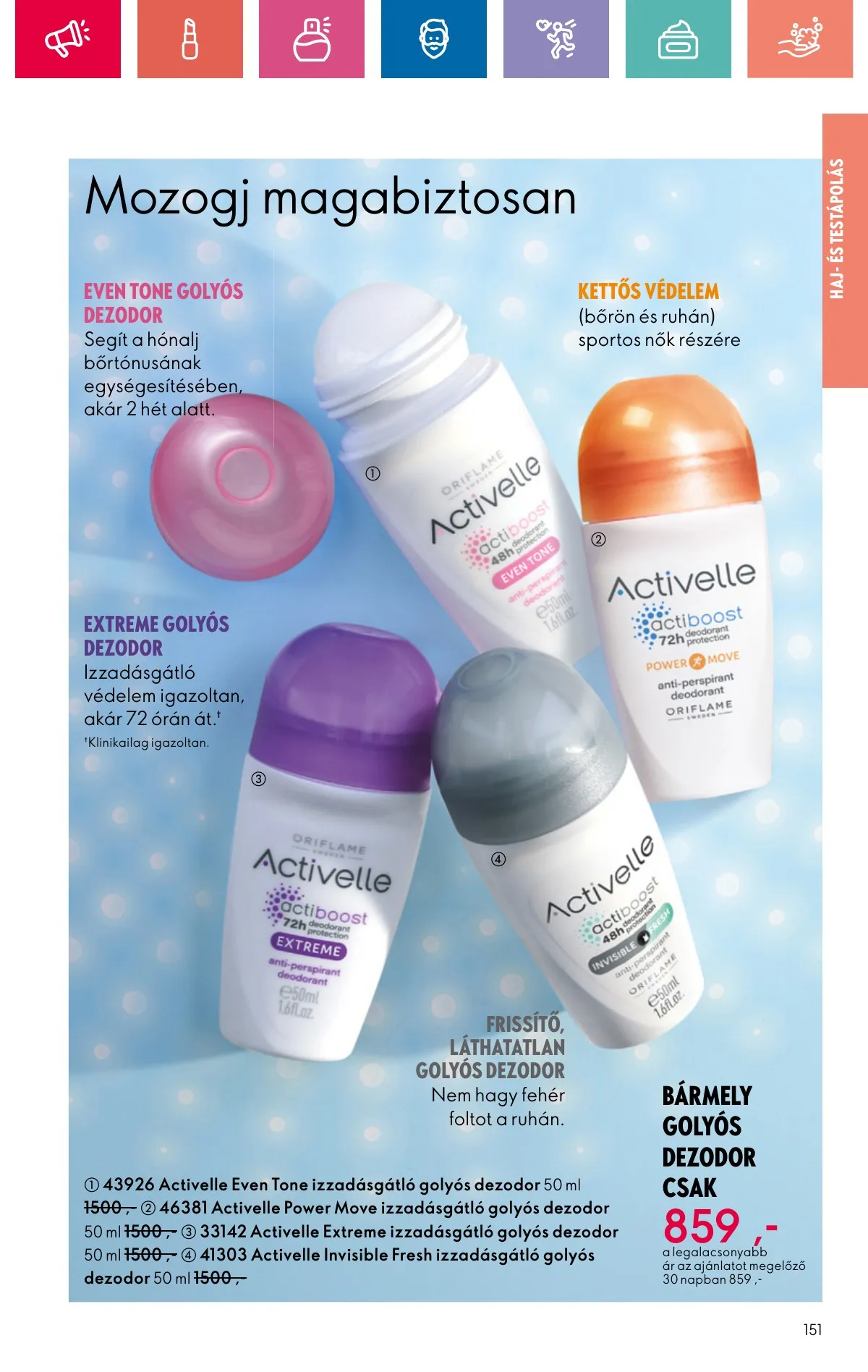 Oriflame akciós újság 11.10–11.30 – 151. oldal