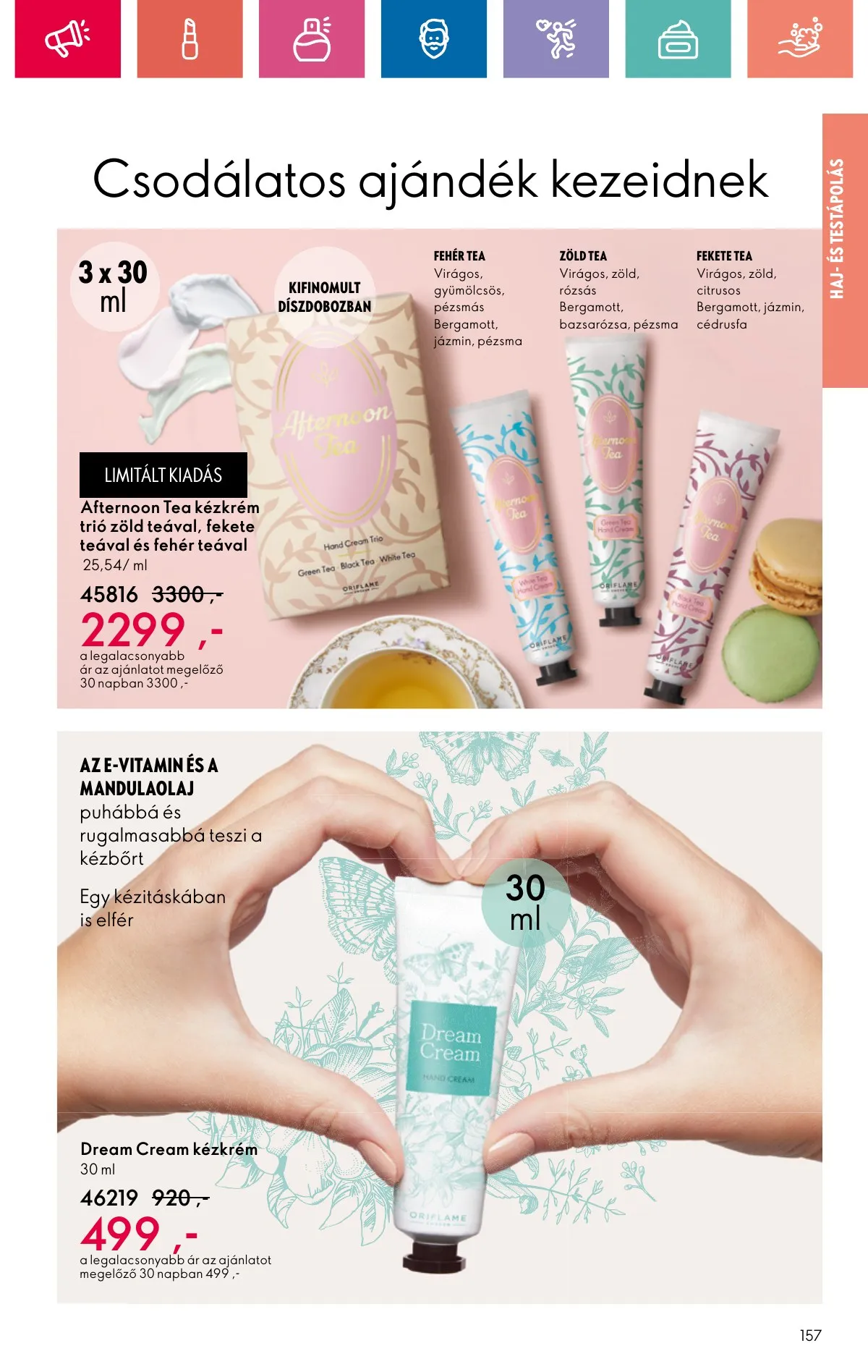 Oriflame akciós újság 11.10–11.30 – 157. oldal