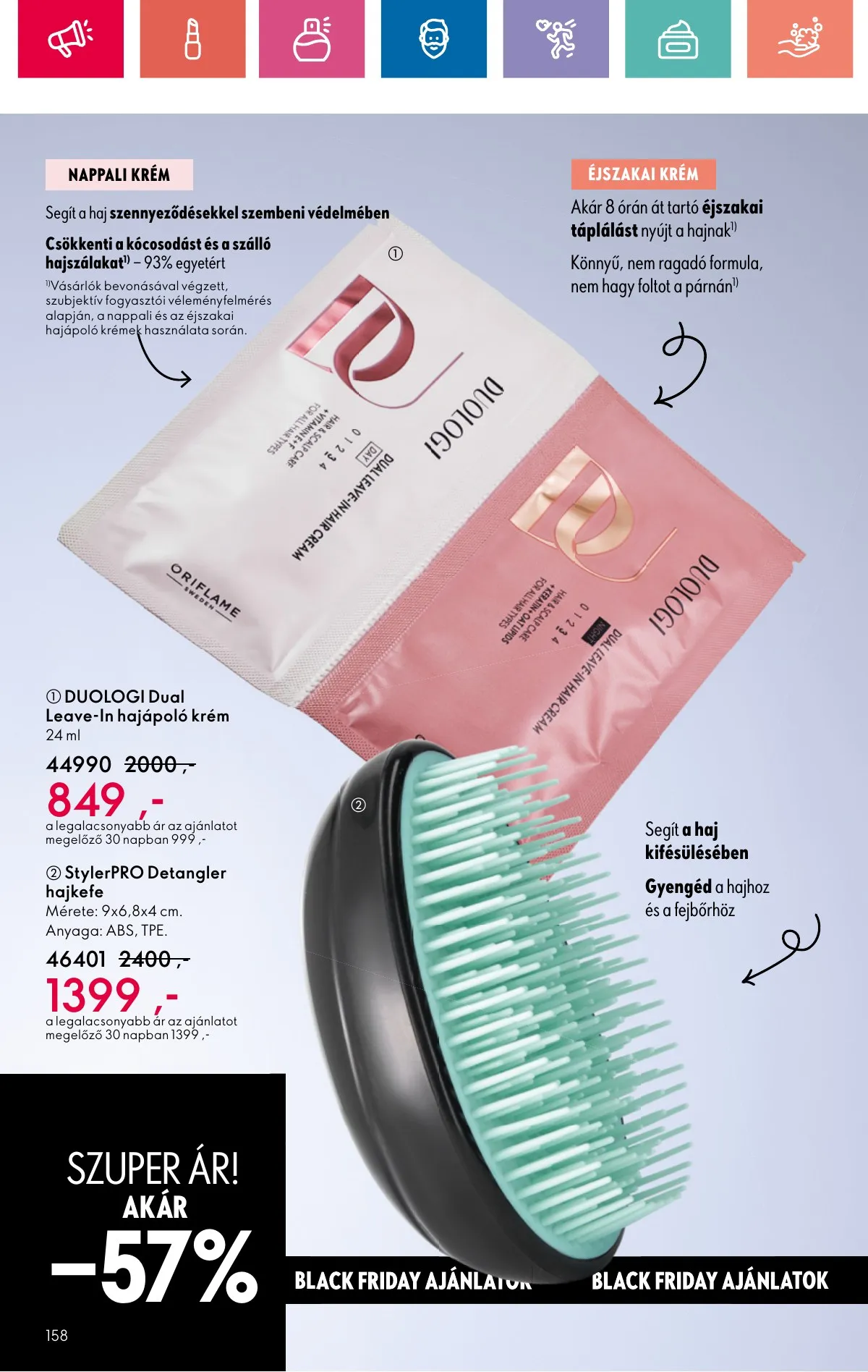Oriflame akciós újság 11.10–11.30 – 158. oldal