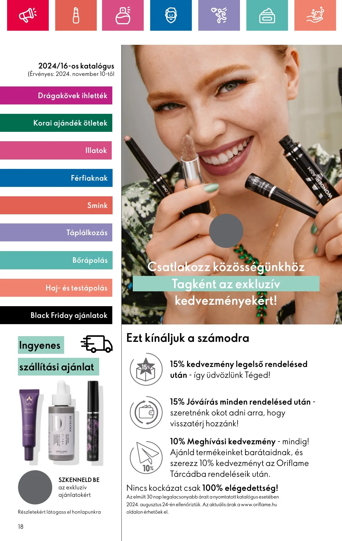 Oriflame akciós újság 11.10–11.30 – 18. oldal
