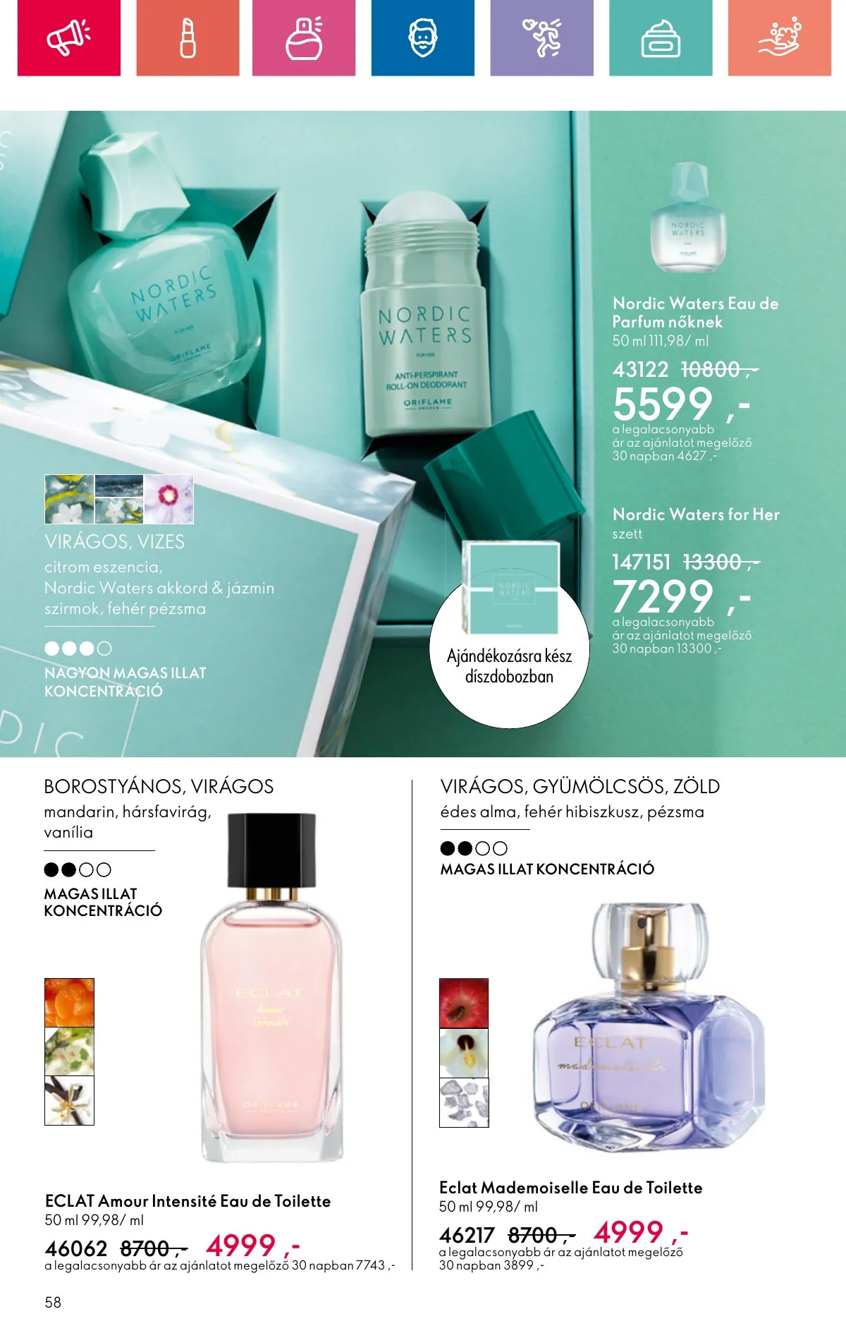 Oriflame akciós újság 11.10–11.30 – 58. oldal