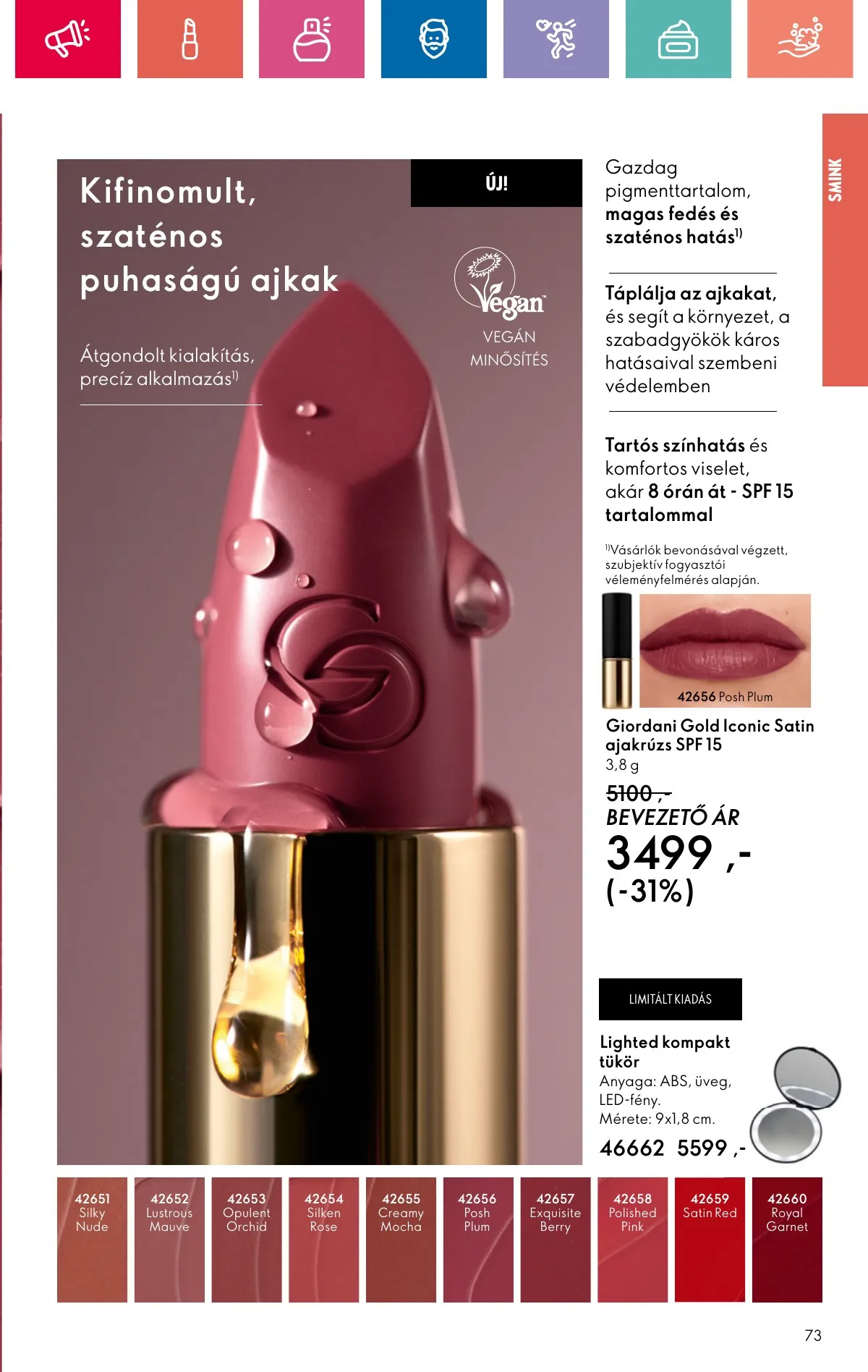 Oriflame akciós újság 11.10–11.30 – 73. oldal