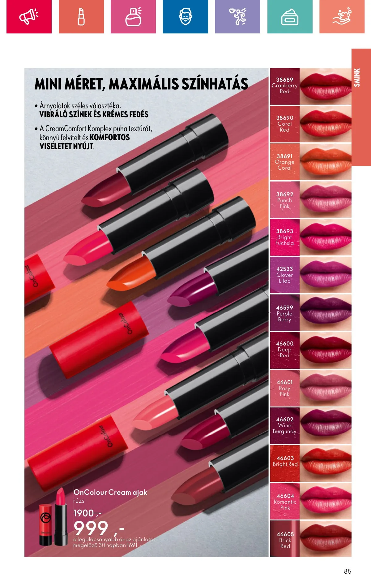 Oriflame akciós újság 11.10–11.30 – 85. oldal