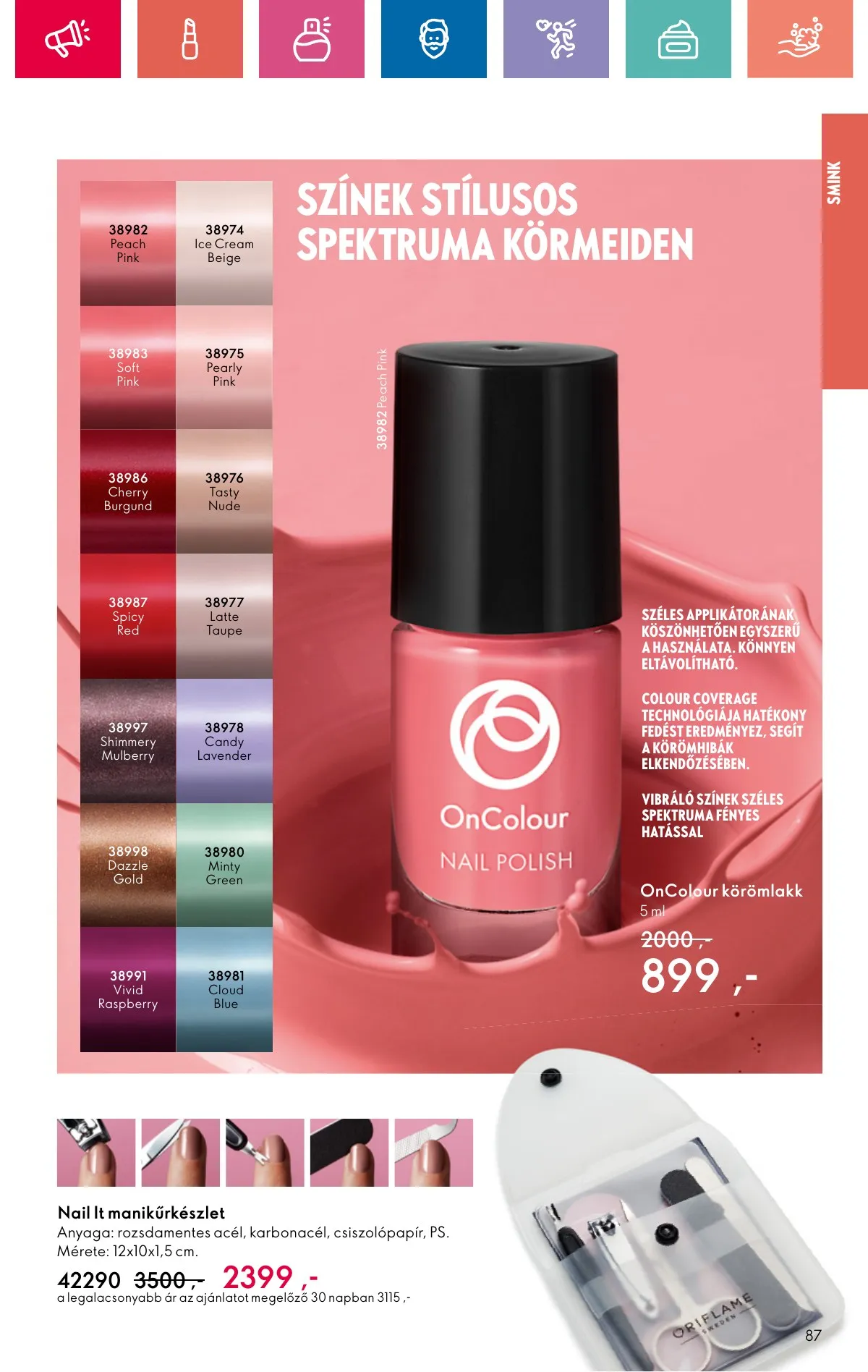 Oriflame akciós újság 11.10–11.30 – 87. oldal