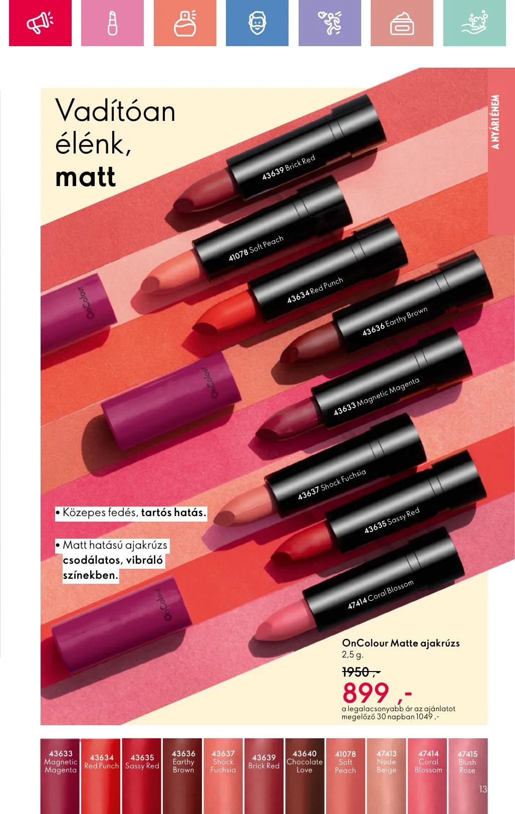 Oriflame akciós újság 07.06–07.26 – 13. oldal