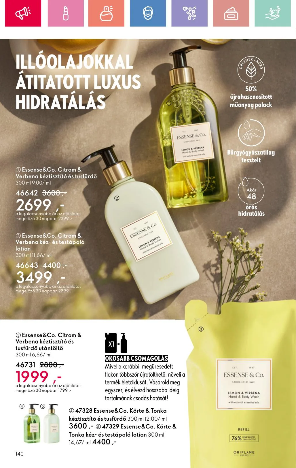 Oriflame akciós újság 07.06–07.26 – 140. oldal