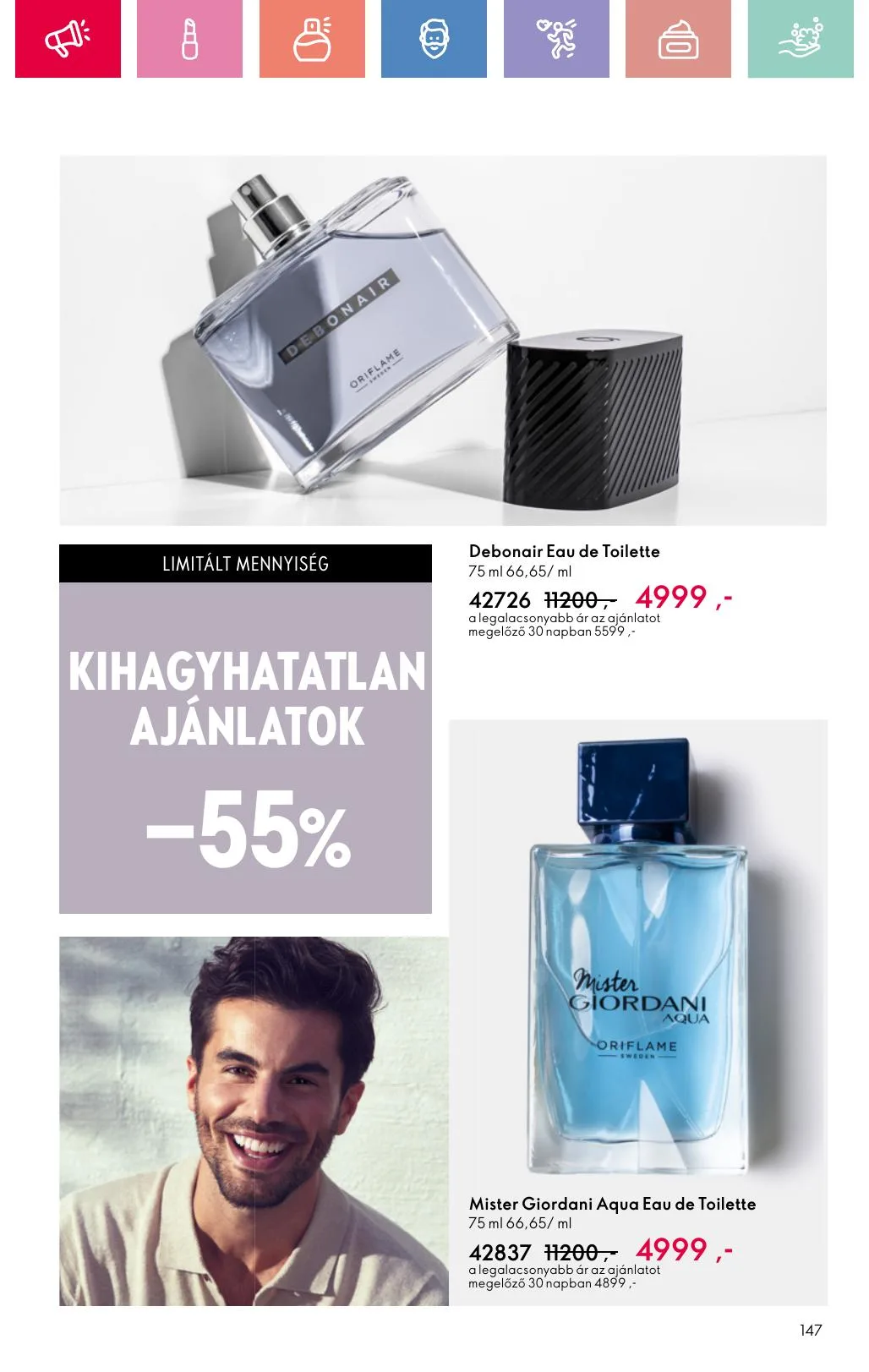 Oriflame akciós újság 07.06–07.26 – 147. oldal