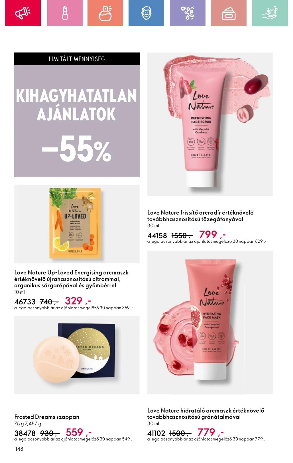 Oriflame akciós újság 07.06–07.26 – 148. oldal