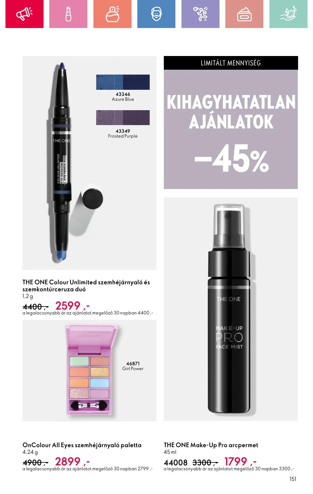 Oriflame akciós újság 07.06–07.26 – 151. oldal