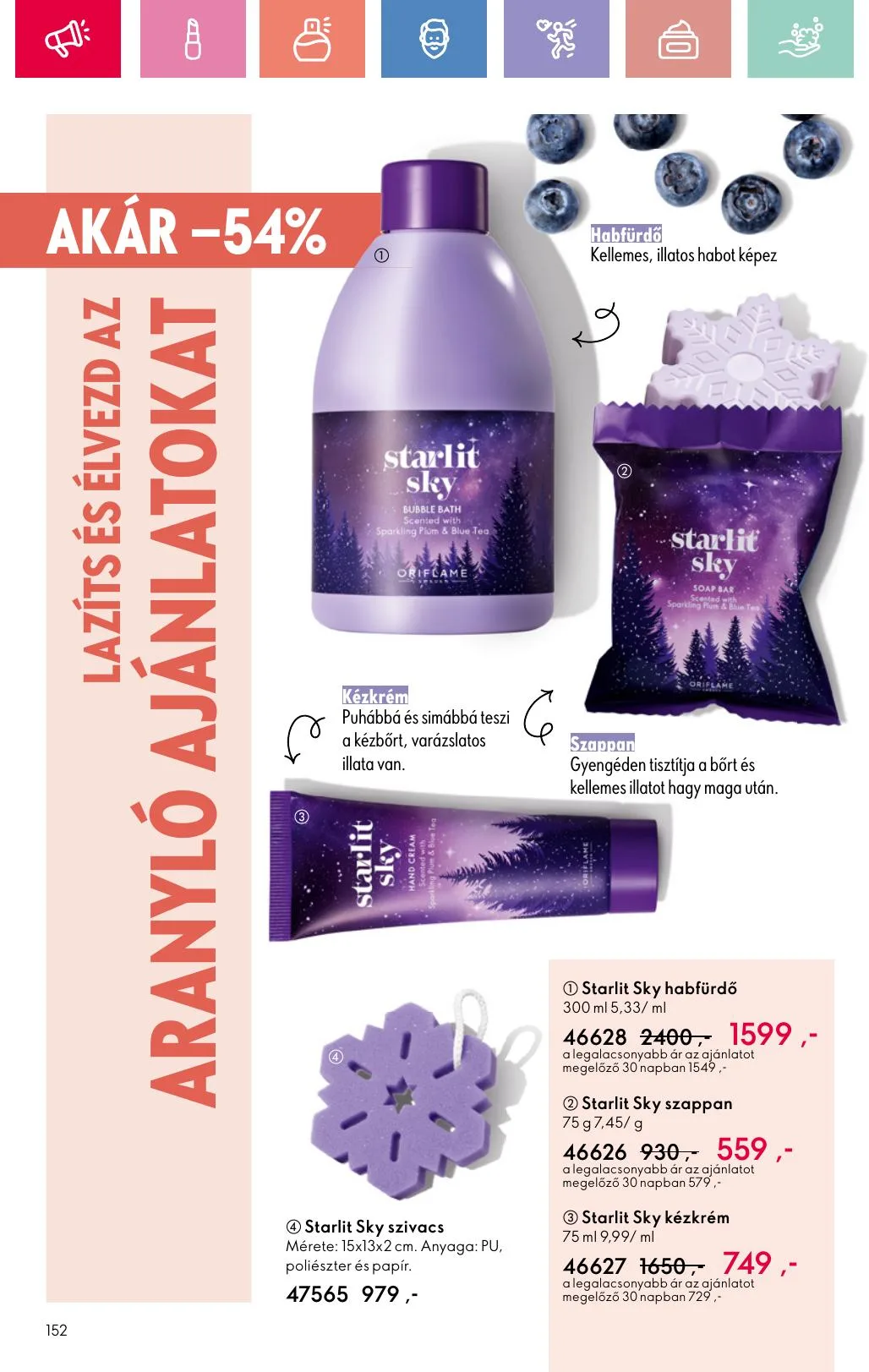 Oriflame akciós újság 07.06–07.26 – 152. oldal