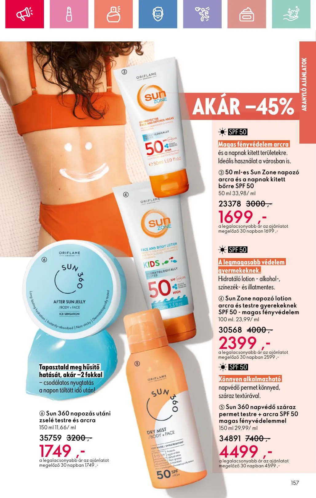 Oriflame akciós újság 07.06–07.26 – 157. oldal