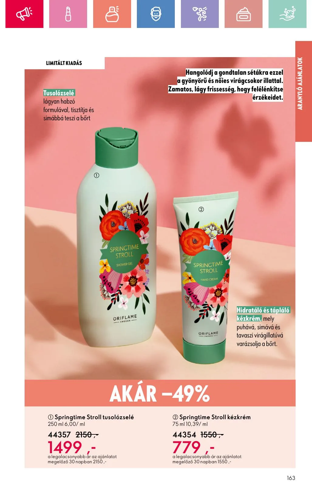 Oriflame akciós újság 07.06–07.26 – 163. oldal